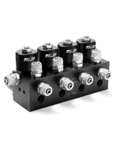 Bloco Manifolde 8mm Tensão 12vcc para Linha de Suspensão a Ar - 30807 Valvular 